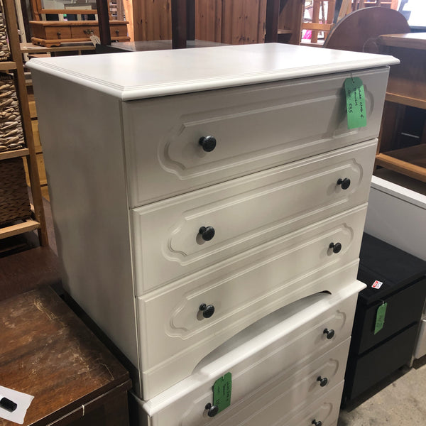 White Chest of Drawers - REF