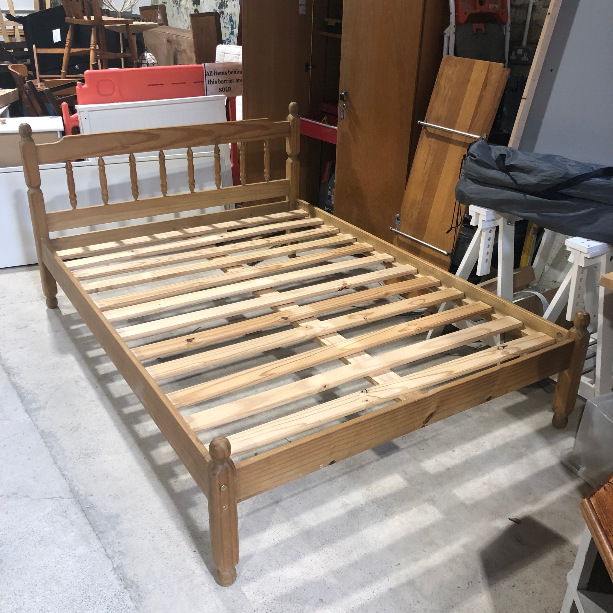 Wooden Double Bed - REF