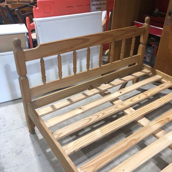 Wooden Double Bed - REF