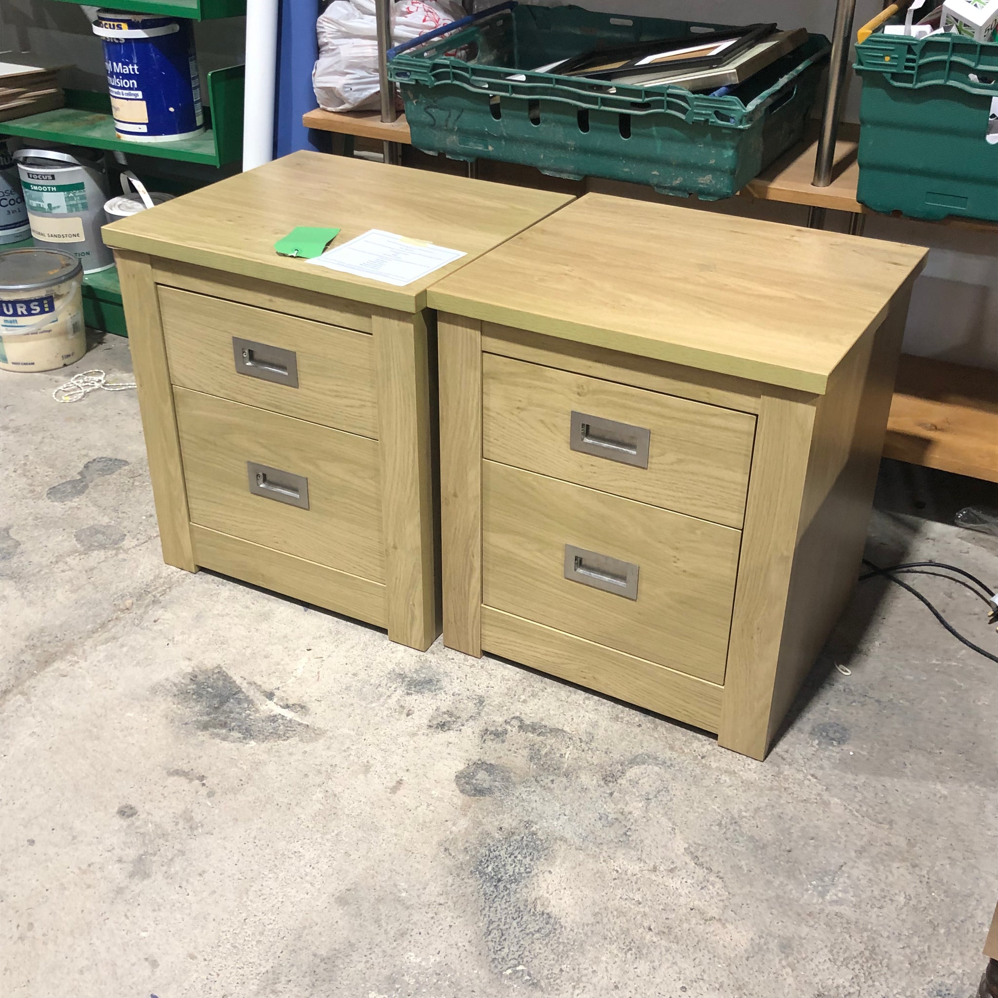 REF - Pair of Bedside Drawers