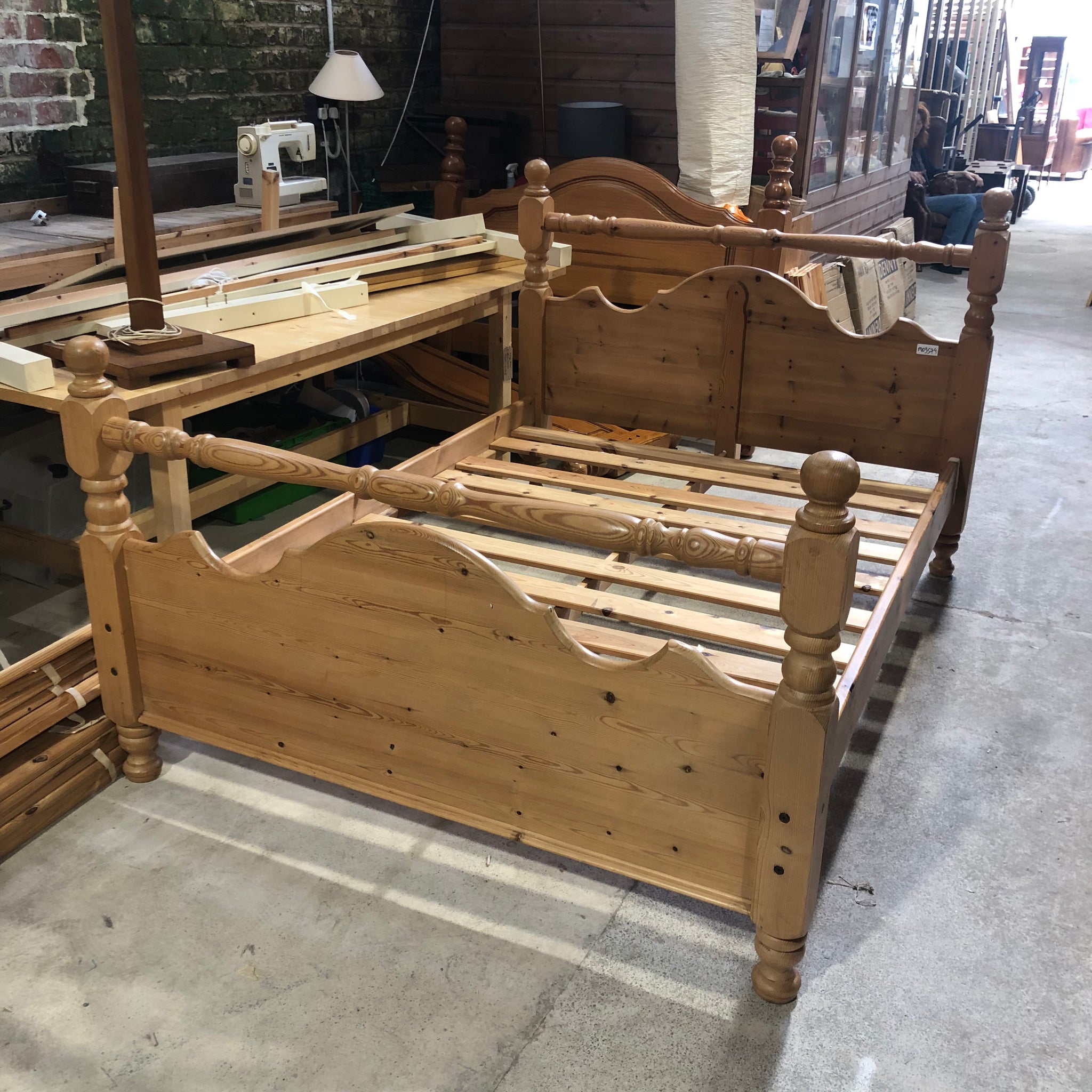 REF - Solid Pine Double Bed