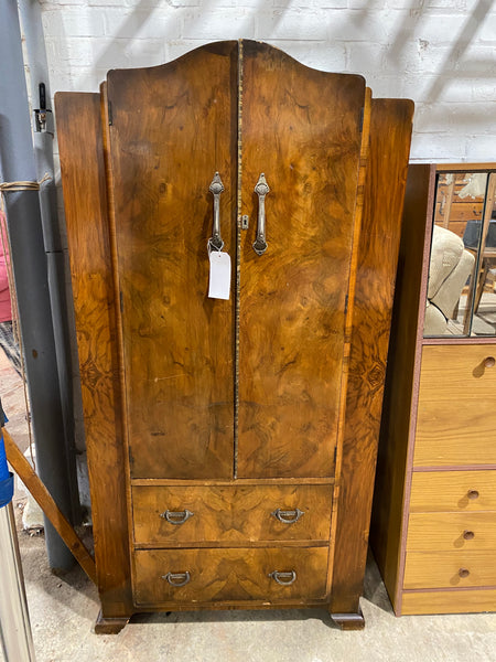 Art Deco Burr Walnut Wardrobe