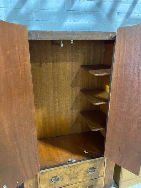 Art Deco Burr Walnut Wardrobe