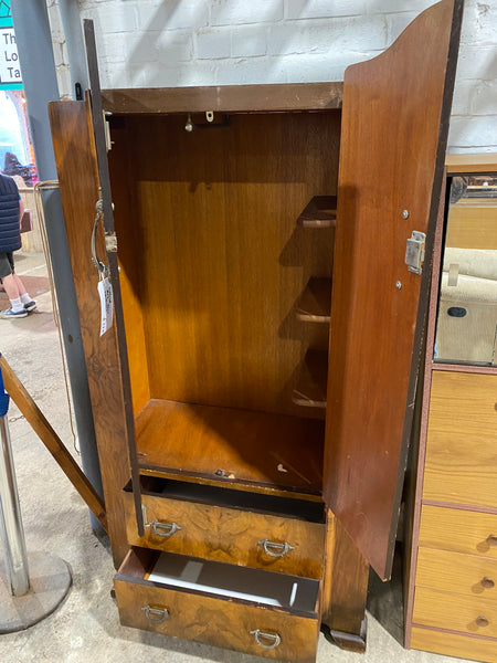 Art Deco Burr Walnut Wardrobe