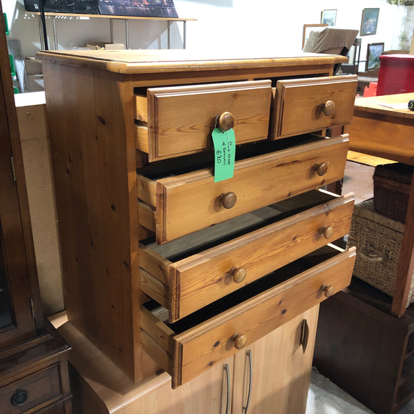 Pine Chest Of Drawers - REF