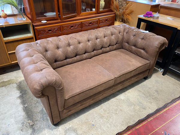 Chesterfield Suede sofa