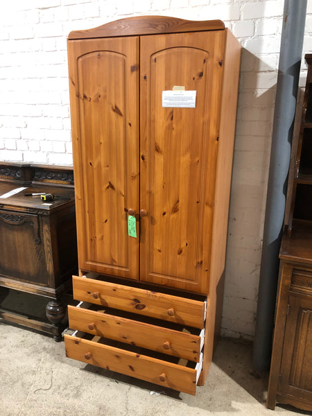 Pine Double Wardrobe - REF