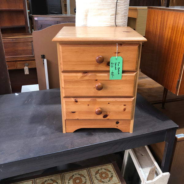 Pine Bedside Drawers - REF
