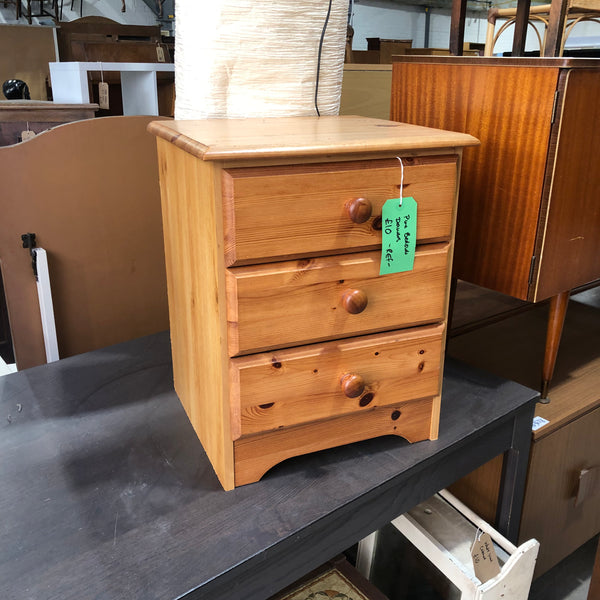 Pine Bedside Drawers - REF