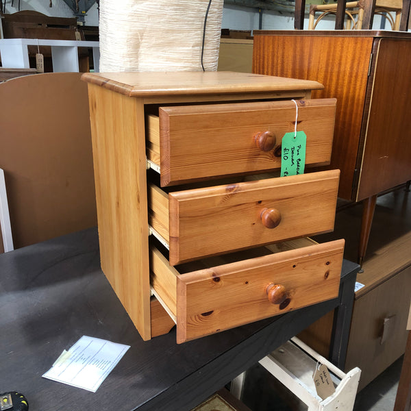 Pine Bedside Drawers - REF