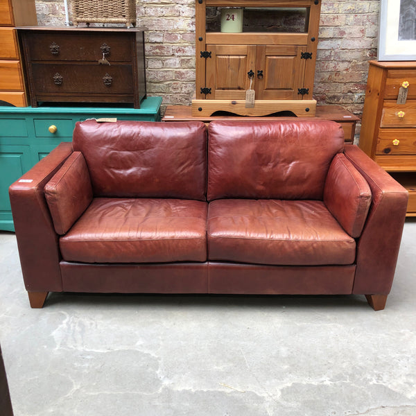 Conker Red Large Two Seat Sofa