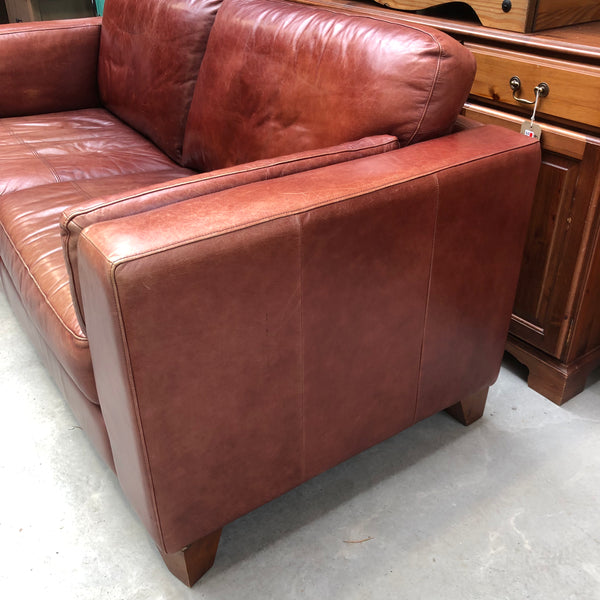 Conker Red Large Two Seat Sofa
