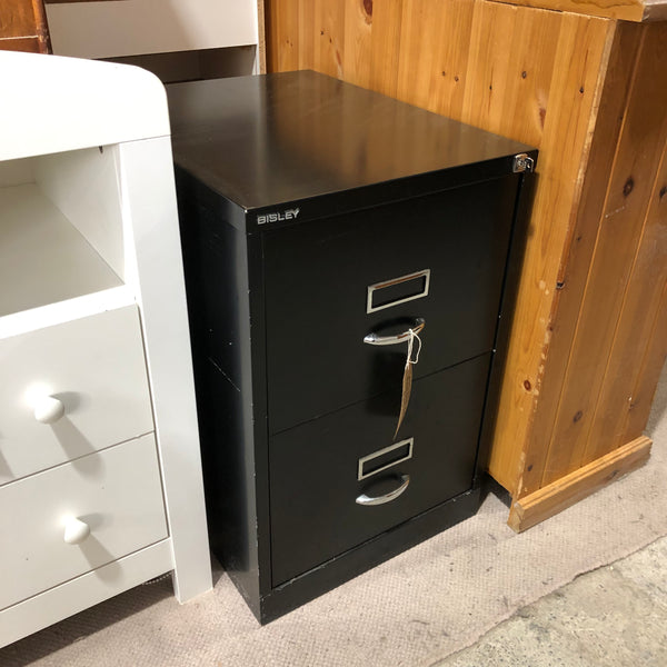 Small Black Metal Filing Cabinet