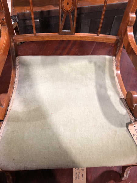 Victorian Inlaid Bedroom Chair