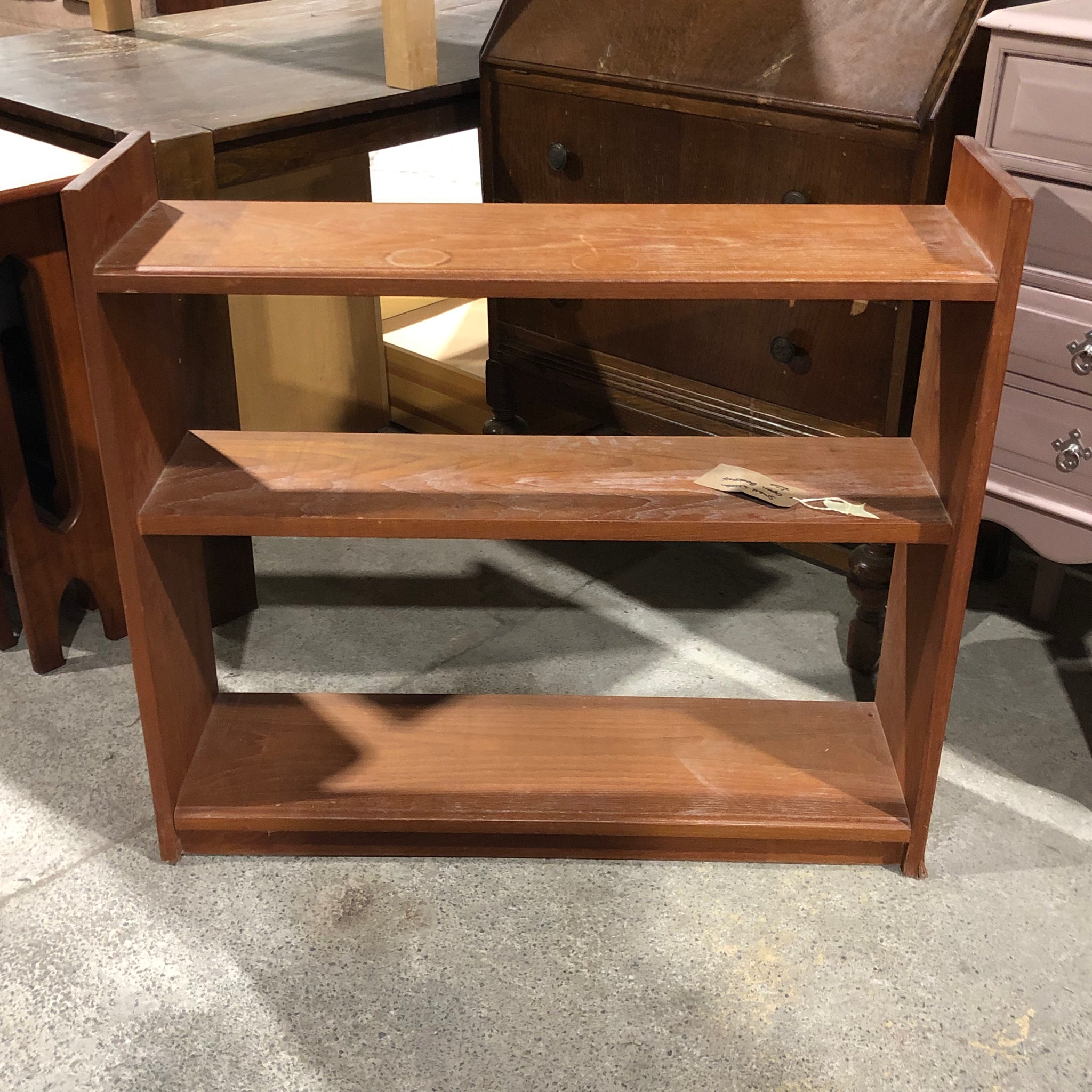 Small Wooden Open Bookshelf