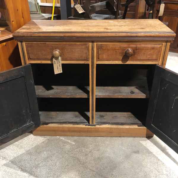 Rustic Oak Carved Detail Cupboard