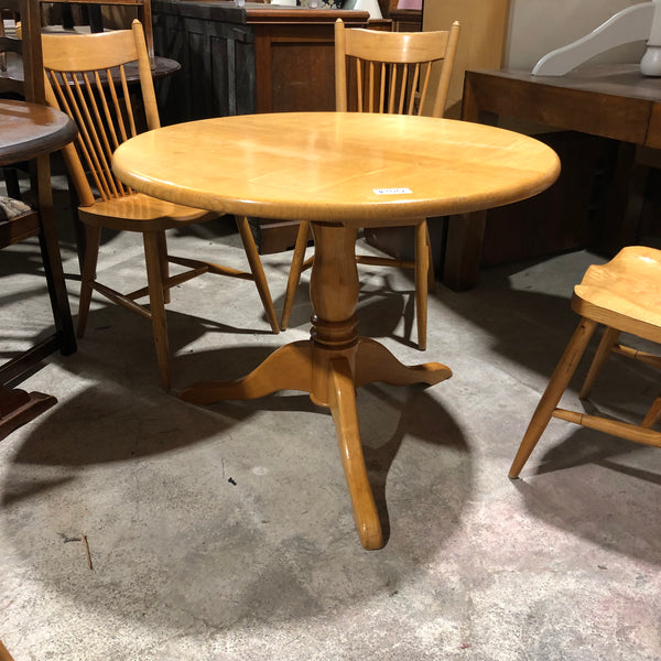 Round Dining Table & Four Chairs - REF
