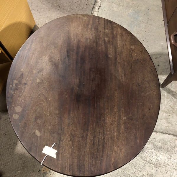 Stained Oak Circular Table