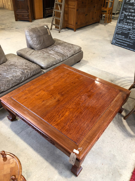 Large wooden coffee table