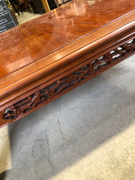 Large wooden coffee table