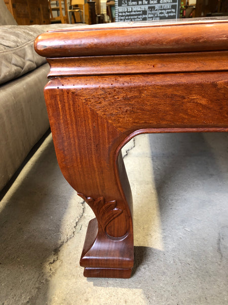 Large wooden coffee table