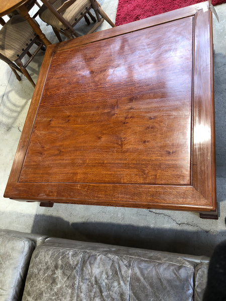 Large wooden coffee table