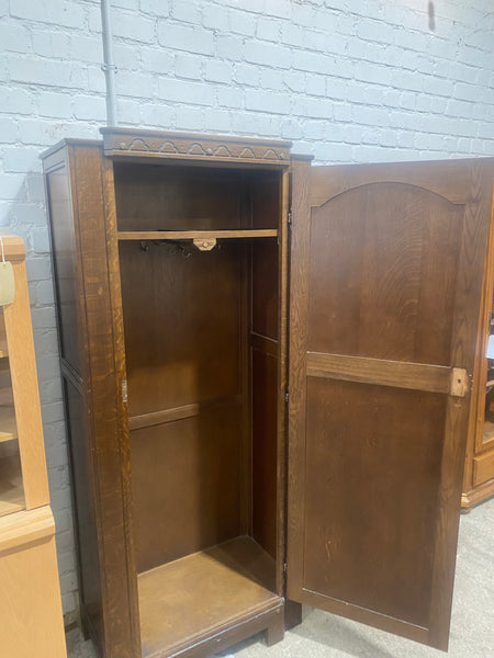 Vintage Oak single wardrobe