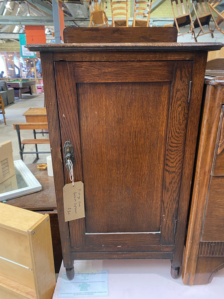 Vintage Oak Bedside Cupboard