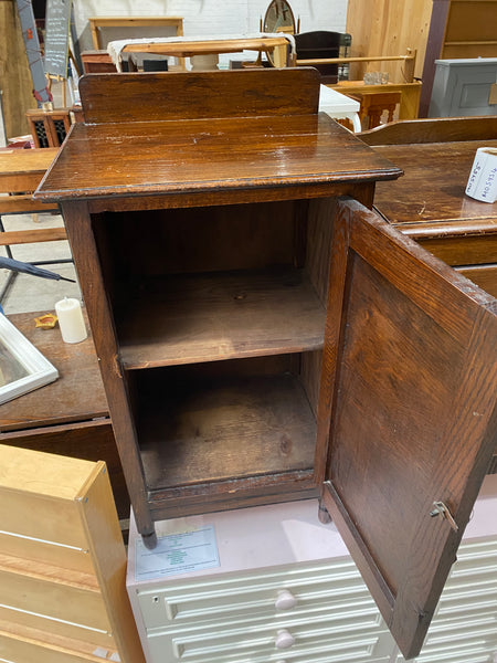Vintage Oak Bedside Cupboard