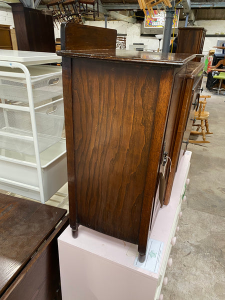Vintage Oak Bedside Cupboard