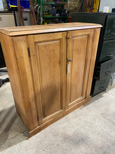Antique Pine Linen Cupboard