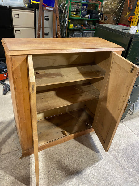Antique Pine Linen Cupboard