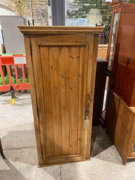 Antique Pine Single Wardrobe