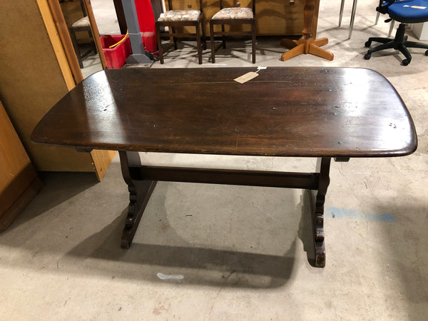 Dark Elm Ercol Refectory Table