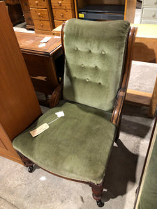 Green bedroom chair