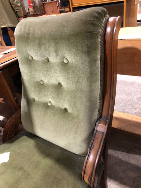 Green bedroom chair