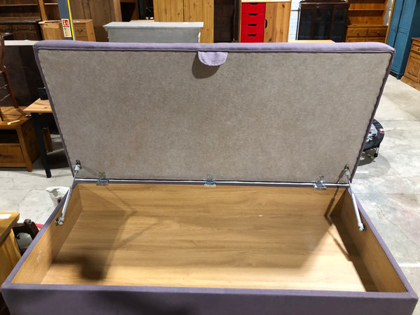 Purple storage ottoman