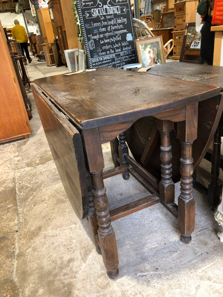 Large Oak Drop Leaf Table