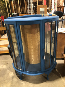 Blue Vintage Glass Cabinet