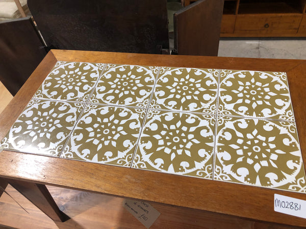 GHC - Teak Tiled Top Coffee Table