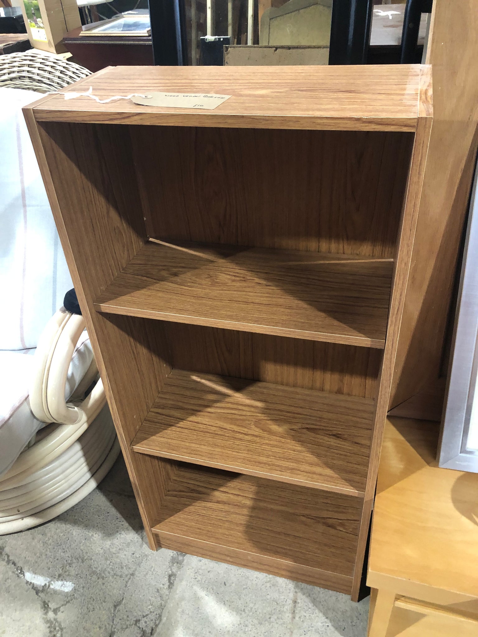Small Wood Veneer Bookcase