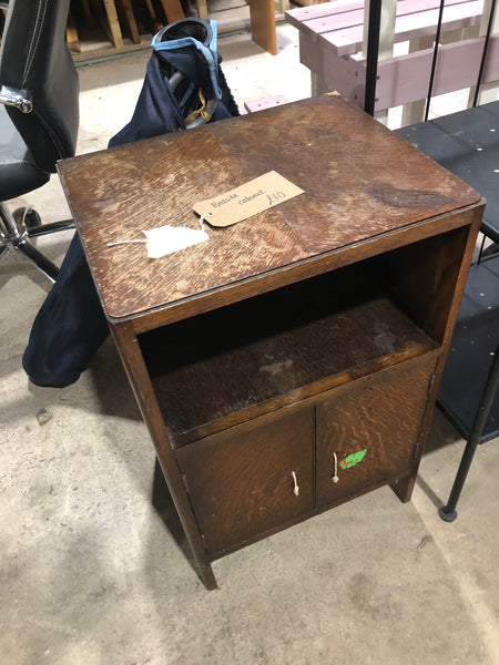 Vintgae Oak Bedside Cabinet