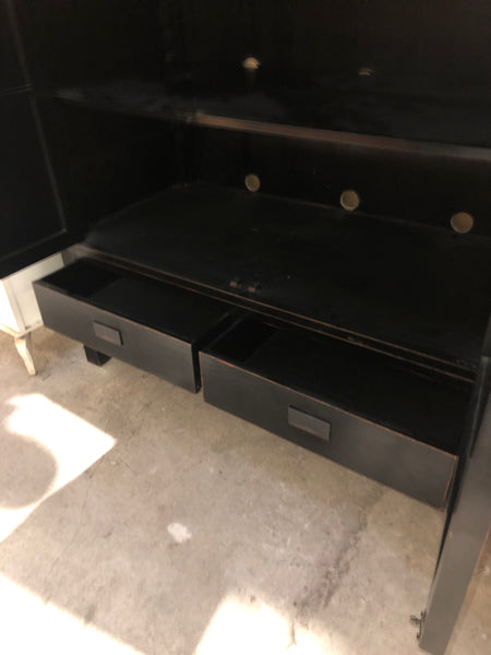 Black Lacquer Oriental Wardrobe