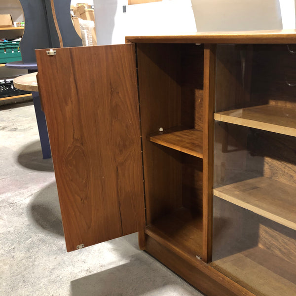 GIBBS Teak Glass Fronted Cabinet
