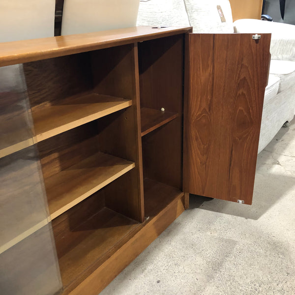 GIBBS Teak Glass Fronted Cabinet