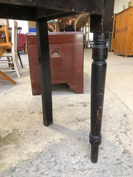 Ebonised Vintage Pine Hallway Table - GHC