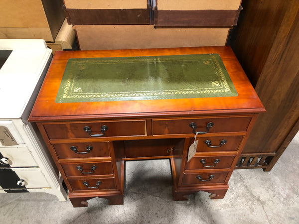 GHC- Vintage cherrywood pedestal writing desk