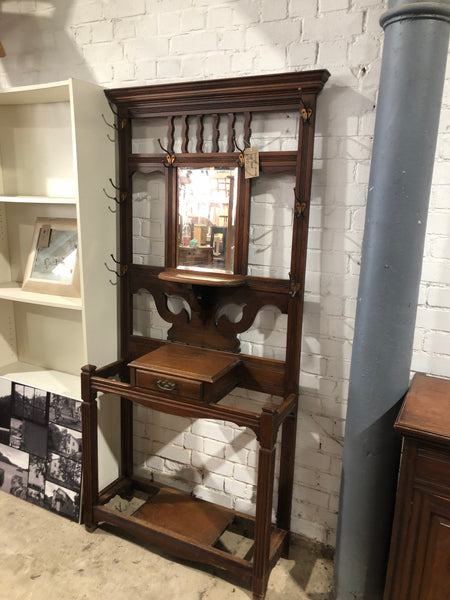 Vintage wooden hall stand.