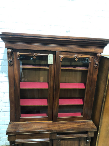 Victorian Mahogany display cabinet