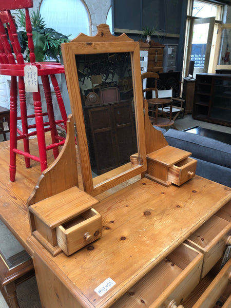 Solid Pine Chest of Drawers with Mirror